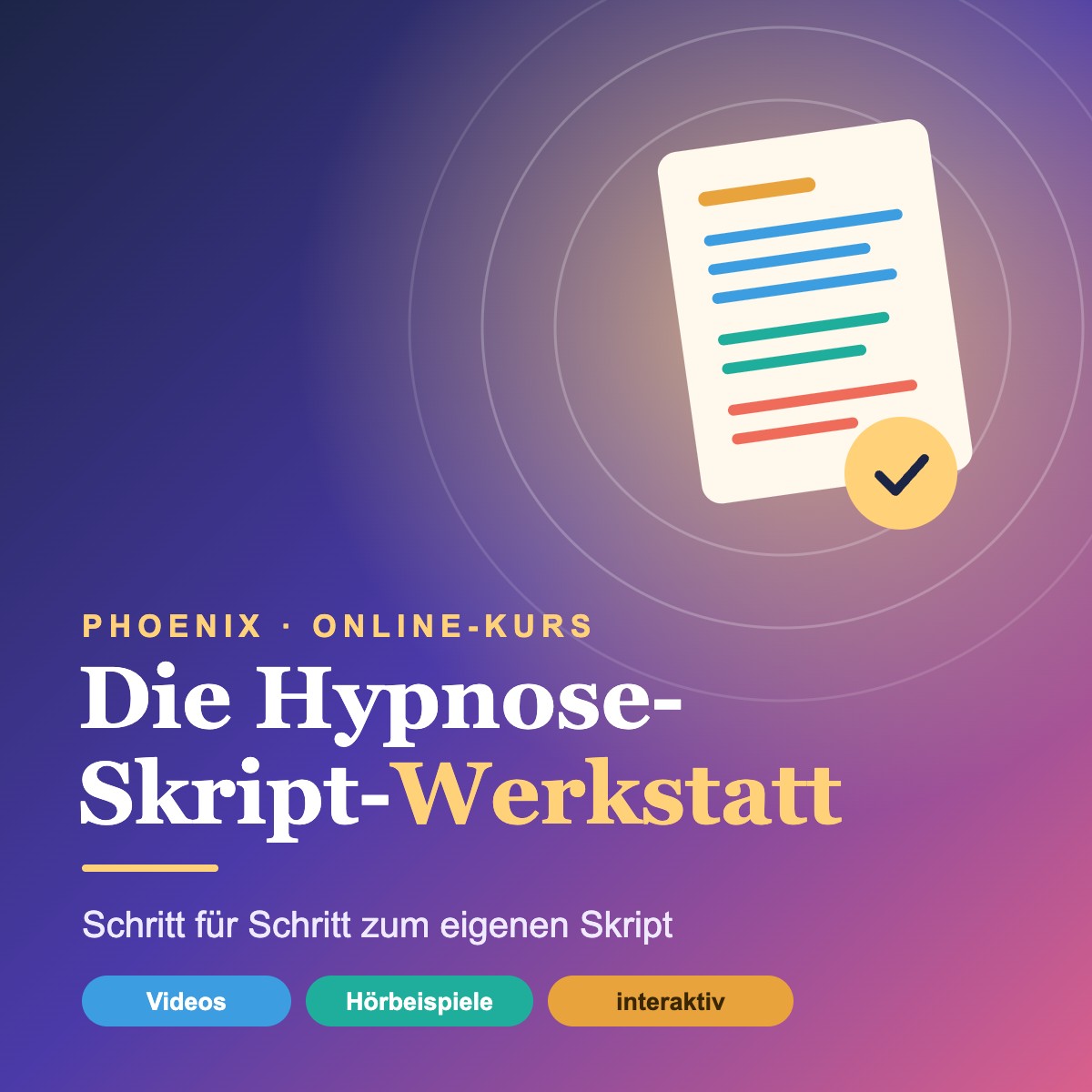 Die Hypnose-Skript-Werkstatt